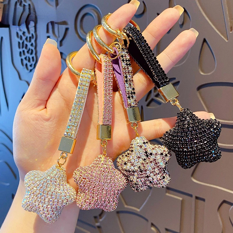 Fashion Crystal Rhinestone Star Round Star Keyring Chain Bling Shining Keychain Bag Car Hanging Pendant Jewelry Accessory
Fashion Crystal Rhinestone Star Round Star Keyring Chain Bling Shining Keychain Bag Car Hanging Pendant Jewelry Accessory