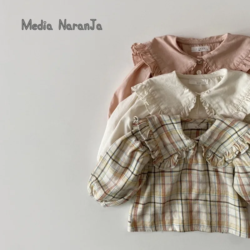 2022 spring autumn clothes girls shirts crew neck simple sweet cotton long-sleeved loose tops
2022 spring autumn clothes girls shirts crew neck simple sweet cotton long-sleeved loose tops
