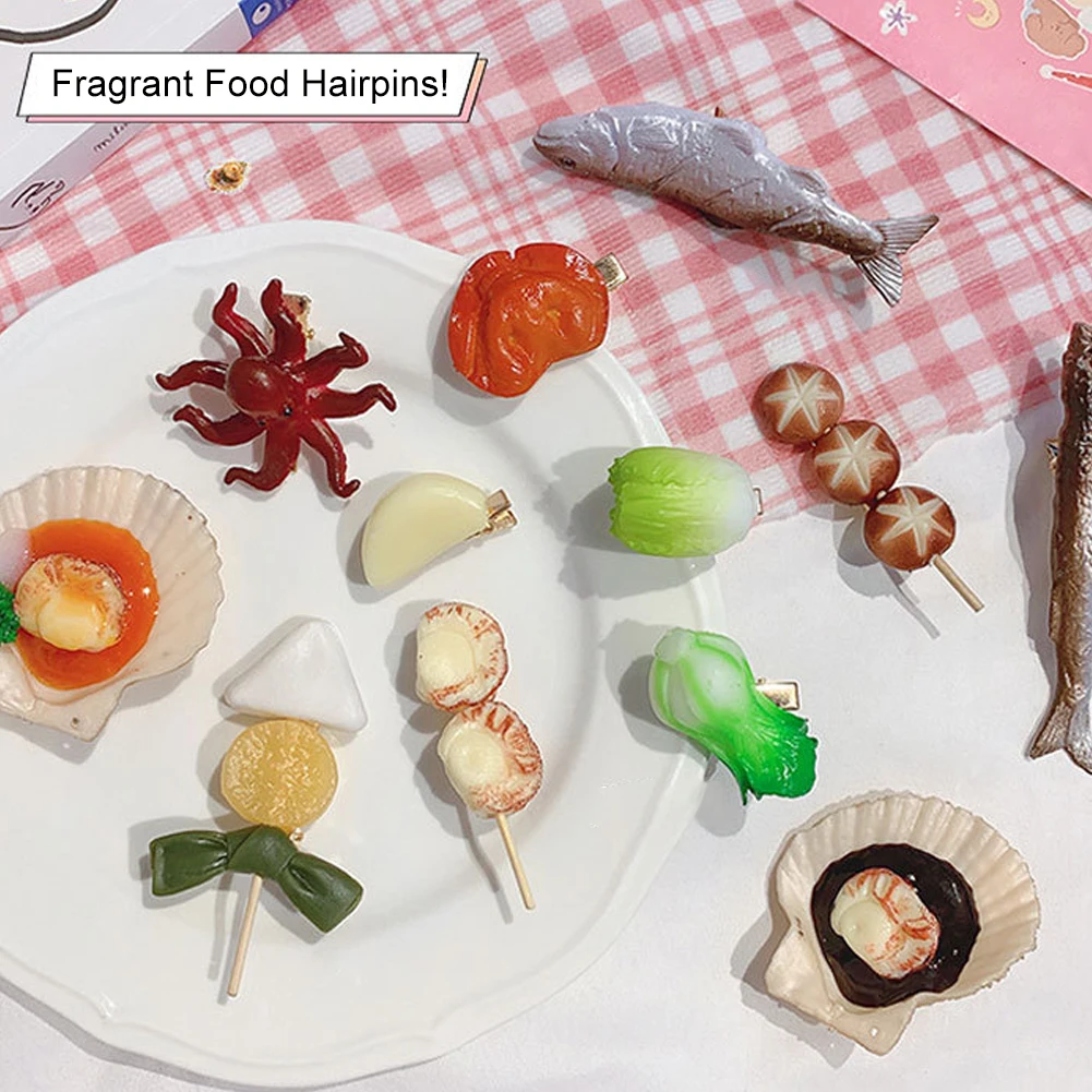 2022 New Personality Seafood Barbecue Food Barrettes Hair Clips For Women Girls Summer Fashion Hair Accessories Hairpins
2022 New Personality Seafood Barbecue Food Barrettes Hair Clips For Women Girls Summer Fashion Hair Accessories Hairpins