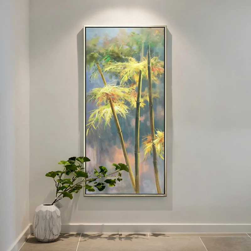 Hand-painted Oil Painting New Chinese Style Landscape Porch Decorative Painting Bamboo Study Hanging Painting Aisle
Hand-painted Oil Painting New Chinese Style Landscape Porch Decorative Painting Bamboo Study Hanging Painting Aisle
