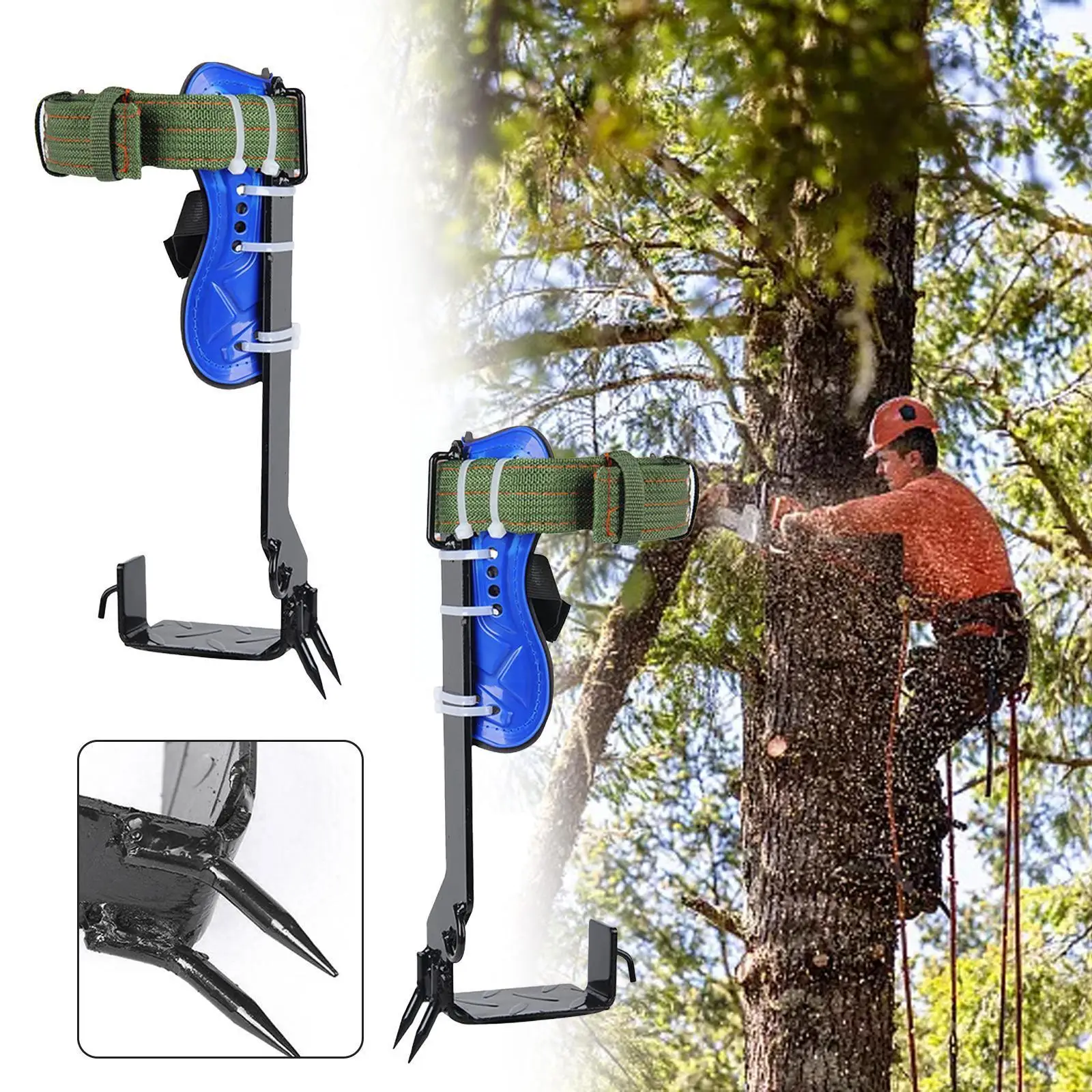 2 Gears Tree Climbing Spike Set Safety Belt Adjustable Belt Rescue Safety Stainess Accessories Belt Steel Lanyard Camping R P5b9
2 Gears Tree Climbing Spike Set Safety Belt Adjustable Belt Rescue Safety Stainess Accessories Belt Steel Lanyard Camping R P5b9