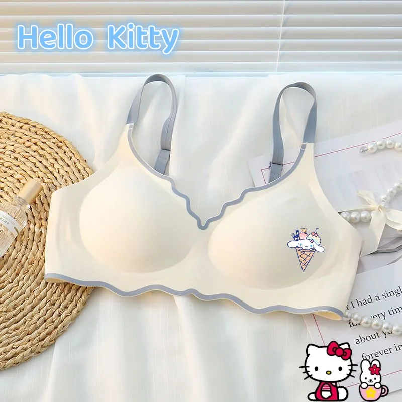 Teenagers Girls Hellokitty Cartoon Summer Thin Comfortable Steel Ring Underwear Kawaii Kuromi My Melody Lovely Yoga Sports Bras 
Teenagers Girls Hellokitty Cartoon Summer Thin Comfortable Steel Ring Underwear Kawaii Kuromi My Melody Lovely Yoga Sports Bras