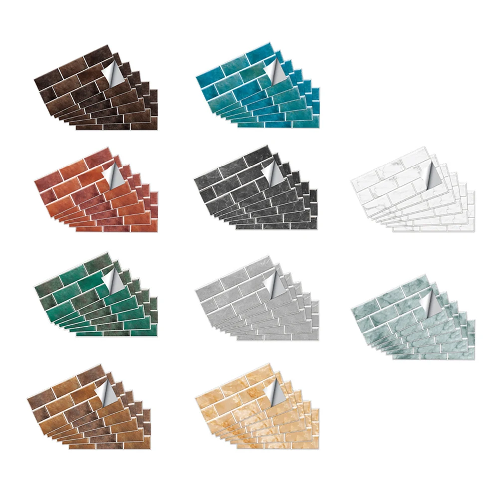 6Pcs Self Adhesive Tile Stickers Brick Pattern Wall Stickers TV Background Protection Waterproof Peel Wallpaper Decal
6Pcs Self Adhesive Tile Stickers Brick Pattern Wall Stickers TV Background Protection Waterproof Peel Wallpaper Decal