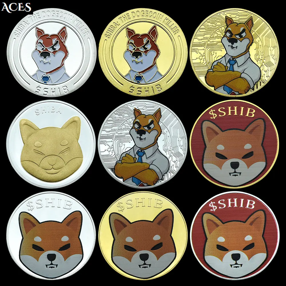 9 Styles Doge Coin Collectibles SHIB Shiba Inu Commemorative Coin In Capsule Fun Party Coin Bedroom Metal Ornament
9 Styles Doge Coin Collectibles SHIB Shiba Inu Commemorative Coin In Capsule Fun Party Coin Bedroom Metal Ornament