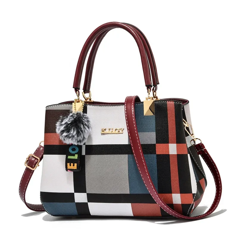 New Casual Plaid Shoulder Bag Fashion Stitching Wild Messenger Brand Female Totes Crossbody Bags Women Leather Handbag
New Casual Plaid Shoulder Bag Fashion Stitching Wild Messenger Brand Female Totes Crossbody Bags Women Leather Handbag