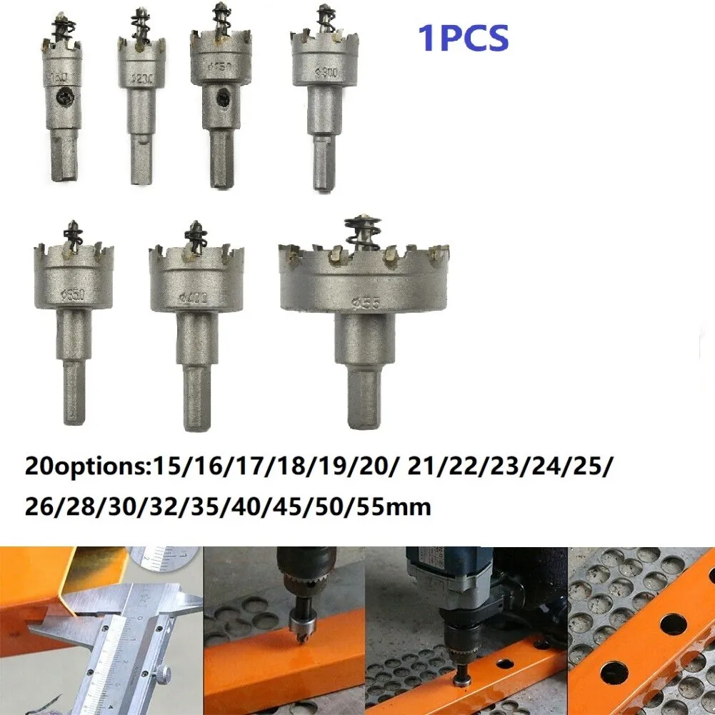 1Pcs 15-55mm TCT Carbide Tip Core Drill Bit Hole Saw Metalworking Cutter For Stainless Steel Alloy Metal Drilling Drill Bit
1Pcs 15-55mm TCT Carbide Tip Core Drill Bit Hole Saw Metalworking Cutter For Stainless Steel Alloy Metal Drilling Drill Bit