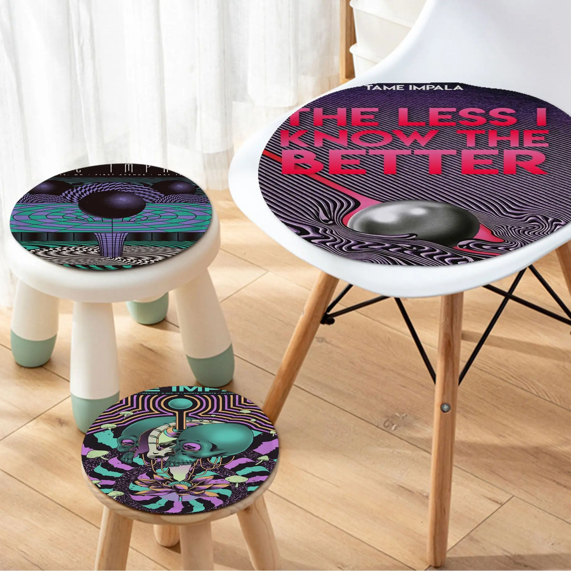 Tame Impala Psychedelic Tie Rope Fabric Cushion Non-slip Living Room Sofa Decor Students Stool Tatami Office Cushions Home Decor
Tame Impala Psychedelic Tie Rope Fabric Cushion Non-slip Living Room Sofa Decor Students Stool Tatami Office Cushions Home Decor