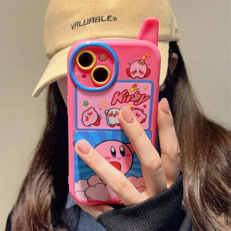 Cute Cartoon Pink Kirbies With Vanity Mirror Phone Case for IPhone 14 13 12 11 Pro Max 14 Pro Anti-drop Silica Gel Cover Girl
Cute Cartoon Pink Kirbies With Vanity Mirror Phone Case for IPhone 14 13 12 11 Pro Max 14 Pro Anti-drop Silica Gel Cover Girl