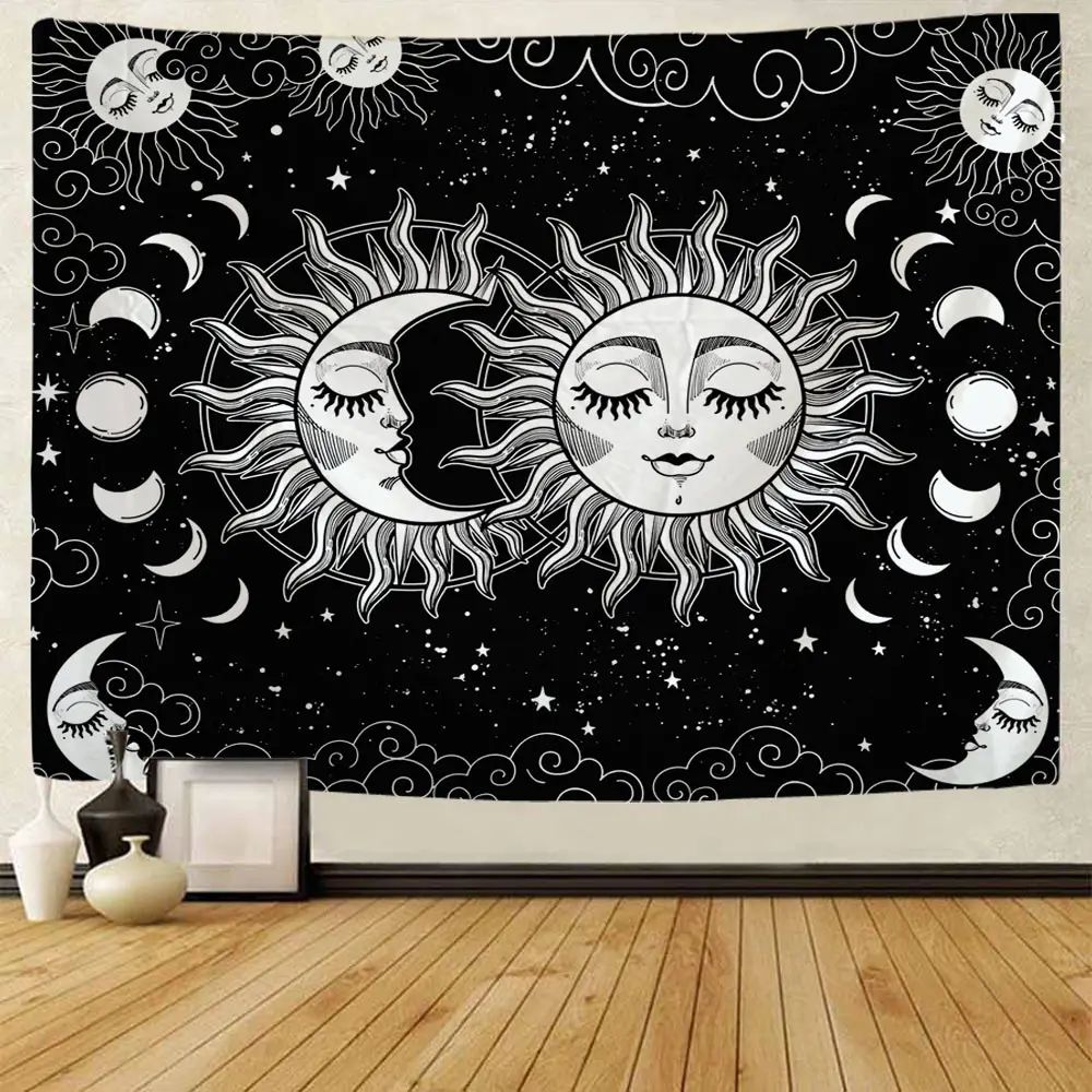 Tarot Sun and Moon Hippie Face Tapestry Wall Hanging Celestial Wall Tapestry Hippie Wall Carpets Dorm Decor Wall Tapestry
Tarot Sun and Moon Hippie Face Tapestry Wall Hanging Celestial Wall Tapestry Hippie Wall Carpets Dorm Decor Wall Tapestry