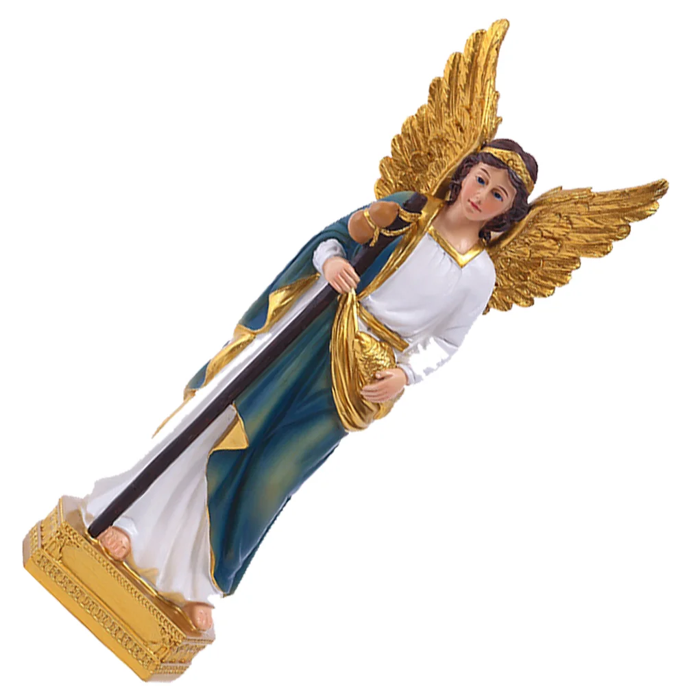 Kind Decorative Holy Catholicism Ornament Resin Adornment Household Figurine San Rafael Statues for Religious Gift 
Kind Decorative Holy Catholicism Ornament Resin Adornment Household Figurine San Rafael Statues for Religious Gift