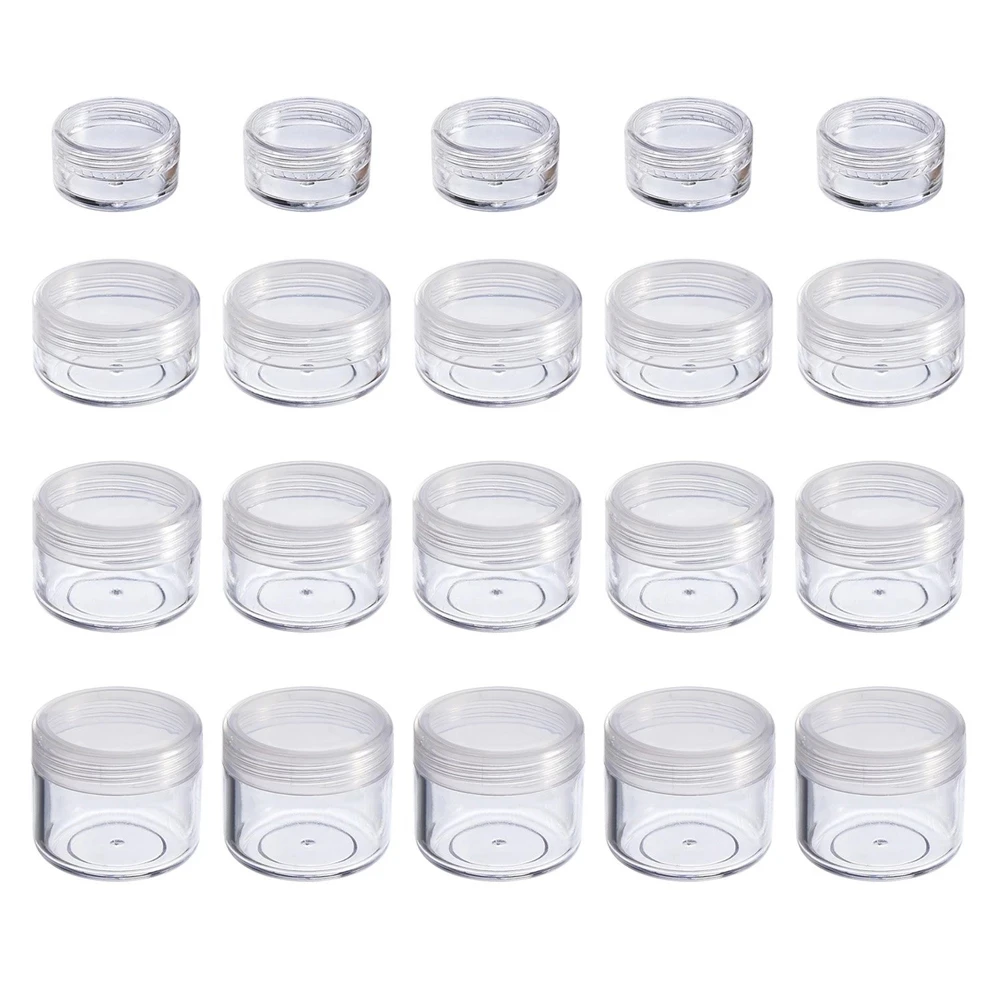 100Pcs Lip Balm Containers 2g/3g/5g/10g/15g/20g Empty Plastic Cosmetic Makeup Jar Pot Transparent Sample Bottles Eyeshadow Cream
100Pcs Lip Balm Containers 2g/3g/5g/10g/15g/20g Empty Plastic Cosmetic Makeup Jar Pot Transparent Sample Bottles Eyeshadow Cream