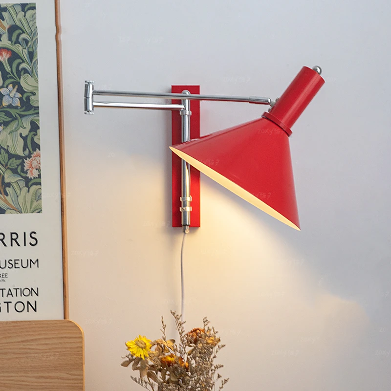Wall Lamps Indoor Lighting Nordic Vintage Plug Rotatable Bedside Bedroom Foyer Hotel Room White Red Sconce Retro Reading Lamp
Wall Lamps Indoor Lighting Nordic Vintage Plug Rotatable Bedside Bedroom Foyer Hotel Room White Red Sconce Retro Reading Lamp
