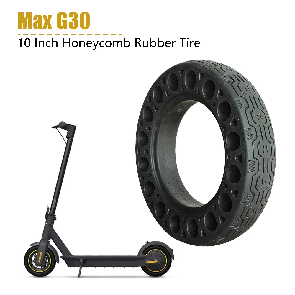10-дюймовые резиновые однотонные шины для Ninebot Max G30, Электрический скутер, сотовый амортизатор, амортизационная шина, Черная
10-дюймовые резиновые однотонные шины для Ninebot Max G30, Электрический скутер, сотовый амортизатор, амортизационная шина, Черная