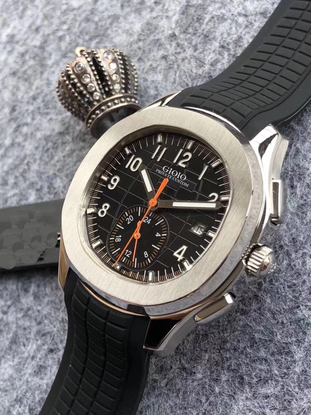 Luxury Mens Automatic Mechanical Watch Silver Black White Rubber Sapphire Stainless Steel Transparent Duan Time
Luxury Mens Automatic Mechanical Watch Silver Black White Rubber Sapphire Stainless Steel Transparent Duan Time