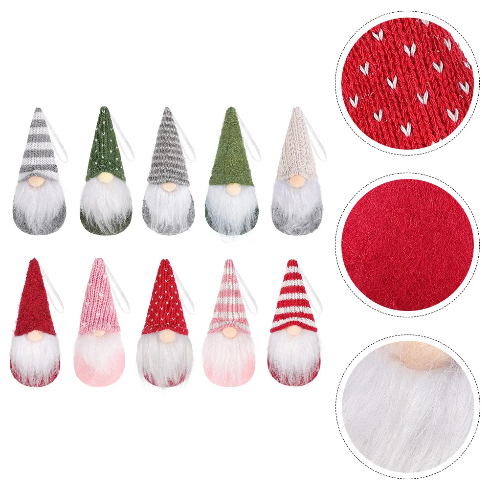 10 Pcs Christmas Knitted Pendant Ornament Gnome Ornaments Trees Decor Funny Norse Self Made
10 Pcs Christmas Knitted Pendant Ornament Gnome Ornaments Trees Decor Funny Norse Self Made