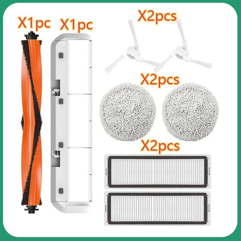 Main Mop Brush Side Brush Filter Mop Cleaner Parts For Xiaomi STYTJ06ZHM Robot Accessories
Main Mop Brush Side Brush Filter Mop Cleaner Parts For Xiaomi STYTJ06ZHM Robot Accessories
