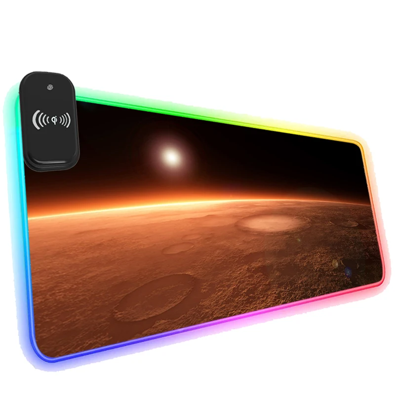 Коврик для мыши RGB с беспроводной зарядкой для телефона, игровой коврик с светодиодный и защитой от фейерверков, игровой коврик для компьюте...
Коврик для мыши RGB с беспроводной зарядкой для телефона, игровой коврик с светодиодный и защитой от фейерверков, игровой коврик для компьюте...