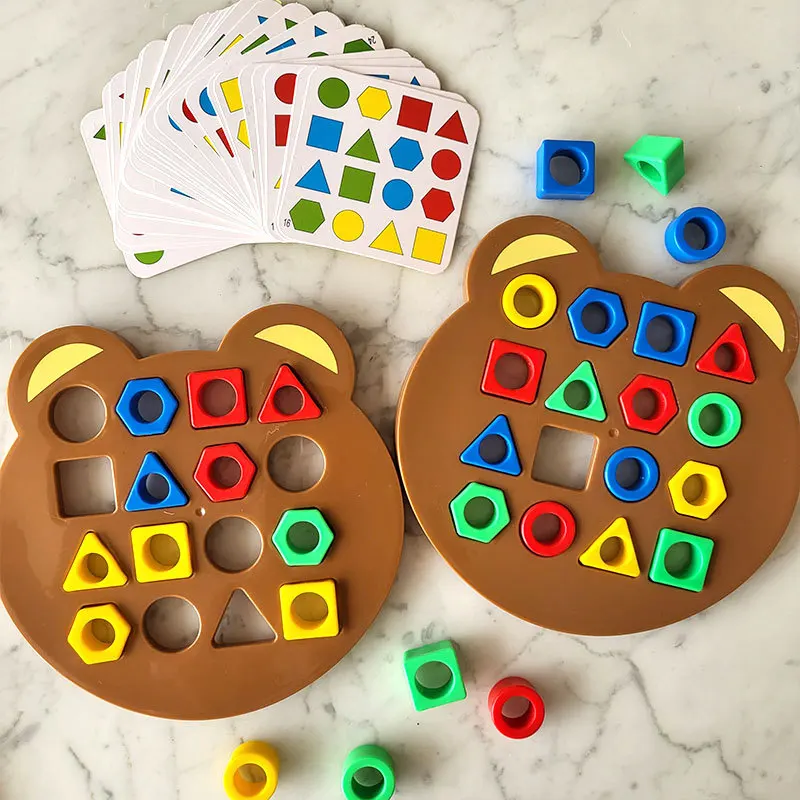 DIY Children Geometric Shape Color Matching 3D Puzzle Baby Montessori Learning Educational Interactive Battle Game Toys For Kids
DIY Children Geometric Shape Color Matching 3D Puzzle Baby Montessori Learning Educational Interactive Battle Game Toys For Kids
