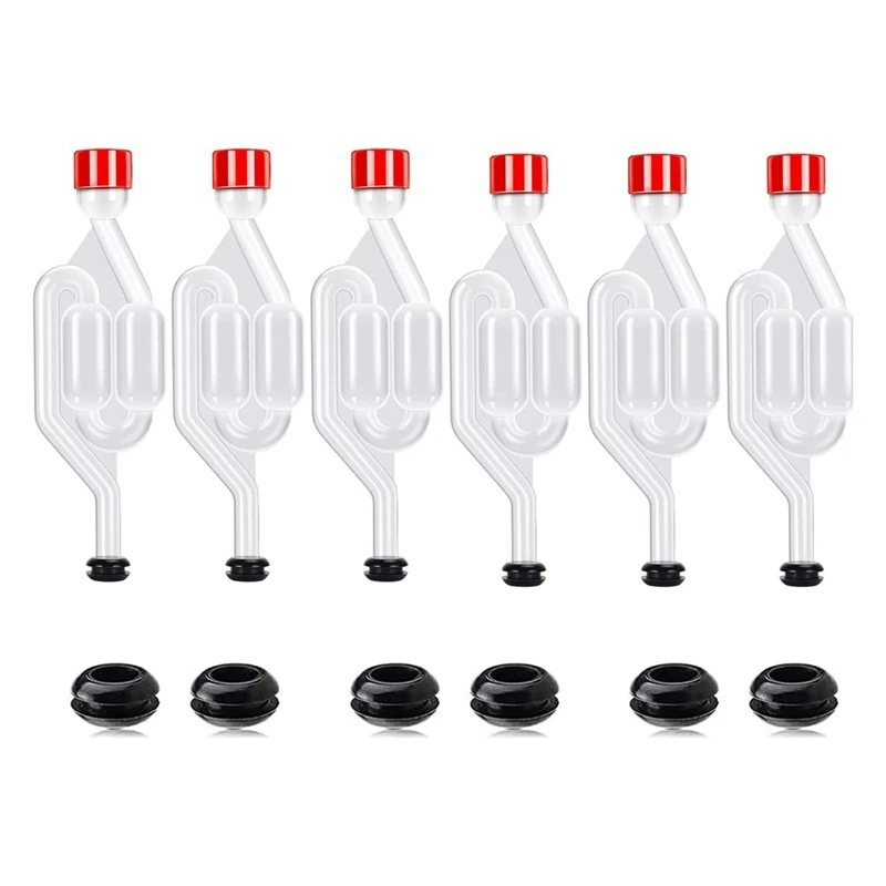 Brew Airlock Kit, 6 Airlocks and 12 Sealing Rings, Plastic Wine Airlock for Fermenting, Brewing, Beer, Wine, Sauerkraut
Brew Airlock Kit, 6 Airlocks and 12 Sealing Rings, Plastic Wine Airlock for Fermenting, Brewing, Beer, Wine, Sauerkraut