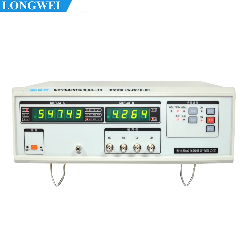 Longwei LW-2811C High Precision Digital Electric Bridge Testing equipment Inductance Capacitance Resistance Measuring Tester
Longwei LW-2811C High Precision Digital Electric Bridge Testing equipment Inductance Capacitance Resistance Measuring Tester