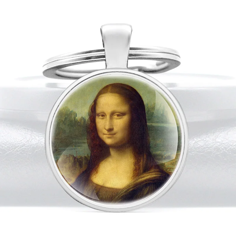 Classic Da Vinci Mona Lisa Cover Glass Cabochon Metal Pendant Key Chain Men Women Key Rings Accessories Keychains Gifts
Classic Da Vinci Mona Lisa Cover Glass Cabochon Metal Pendant Key Chain Men Women Key Rings Accessories Keychains Gifts