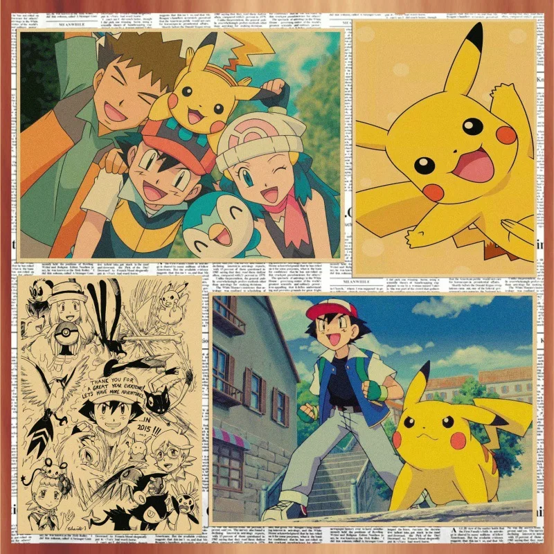 Pokemon Kids Birthday Decoration Party Poster Japanese Anime Cartoon Retro Kraft Paper Decorative Wall Painting Mural Toys
Pokemon Kids Birthday Decoration Party Poster Japanese Anime Cartoon Retro Kraft Paper Decorative Wall Painting Mural Toys