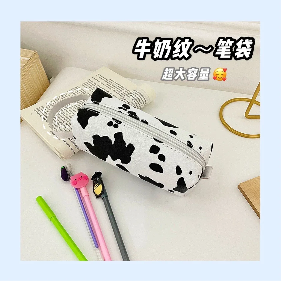 Japanese Simple Milk Pattern Square Pen Bag Stationery Cosmetics Storage Bag Student Large Capacity Pencil Bag
Japanese Simple Milk Pattern Square Pen Bag Stationery Cosmetics Storage Bag Student Large Capacity Pencil Bag