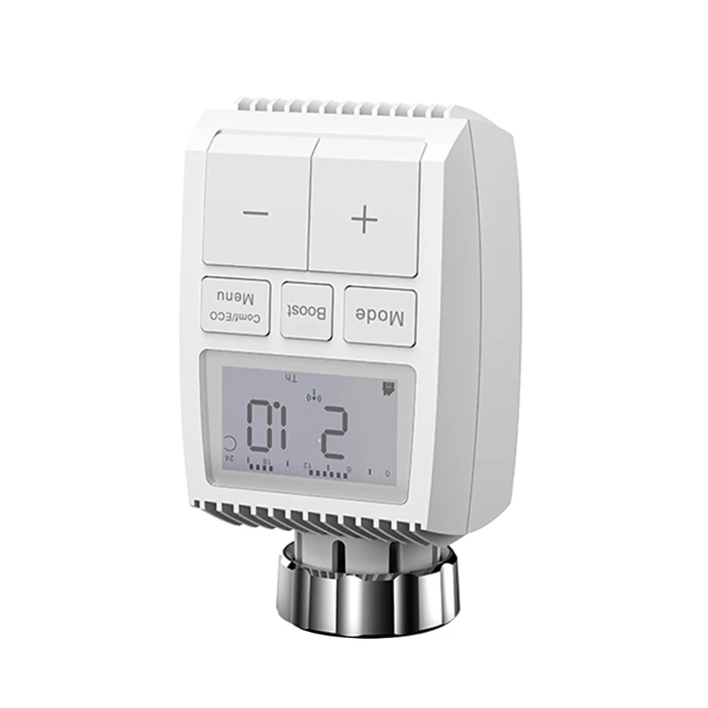 Tuya/ZigBee Smart Thermostatic Radiator Valve Wireless Radiator Valve for Smart Home Weekly Programmable Schedule
Tuya/ZigBee Smart Thermostatic Radiator Valve Wireless Radiator Valve for Smart Home Weekly Programmable Schedule