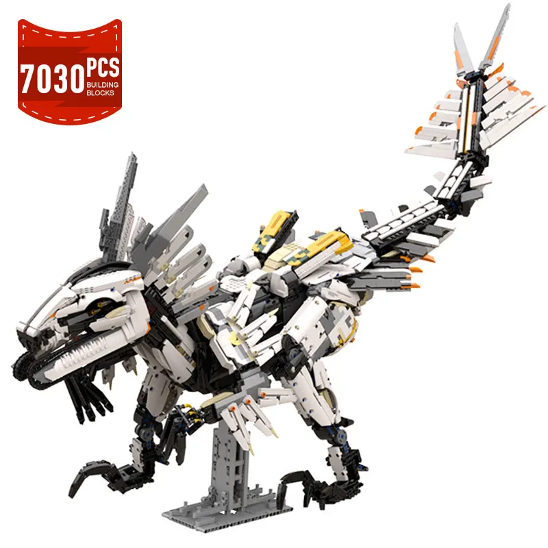 Moc Horizon Zero Dawned Clawstrider Monster Building Blocks Set Popular Game Beast Mech Raptor Dinosaur Bricks Toys Kid Gifts
Moc Horizon Zero Dawned Clawstrider Monster Building Blocks Set Popular Game Beast Mech Raptor Dinosaur Bricks Toys Kid Gifts