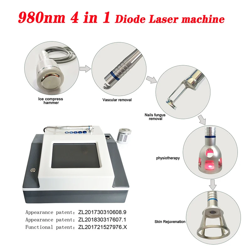 5 In 1 980nm Diode Laser Machine Nail Fungus Treatment Spider Veins Vascular Removal Skin Rejuvenation Beauty Device
5 In 1 980nm Diode Laser Machine Nail Fungus Treatment Spider Veins Vascular Removal Skin Rejuvenation Beauty Device