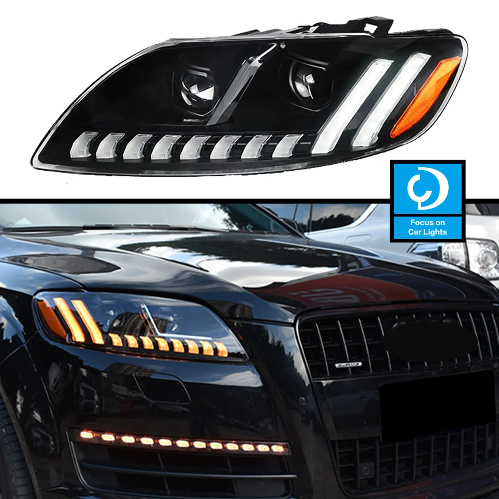 Автомобильная передняя фара для Audi Q7 светодиодный 2006-2015, фара, Стайлинг, динамический сигнал поворота, объектив, автомобильные аксессуары в сборе, 2 шт.
Автомобильная передняя фара для Audi Q7 светодиодный 2006-2015, фара, Стайлинг, динамический сигнал поворота, объектив, автомобильные аксессуары в сборе, 2 шт.
