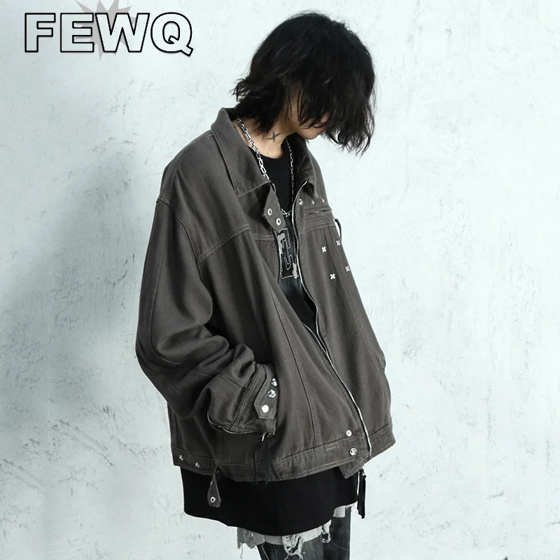 FEWQ High Street Men's Denim Jackets Solid Color Male American Style Coat Y2k Vintage 2023 Spring Casual Trendy New Tops 24B2207
FEWQ High Street Men's Denim Jackets Solid Color Male American Style Coat Y2k Vintage 2023 Spring Casual Trendy New Tops 24B2207