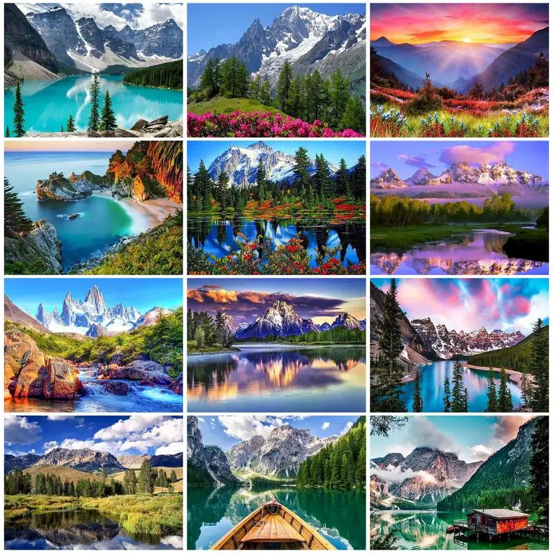 CHENISTORY Full Drill Scenery DIY 5D Diamond Painting Rhinestone Kit Mosaic Cross Stitch Handmade Lake Landscape Home Decor Gift
CHENISTORY Full Drill Scenery DIY 5D Diamond Painting Rhinestone Kit Mosaic Cross Stitch Handmade Lake Landscape Home Decor Gift