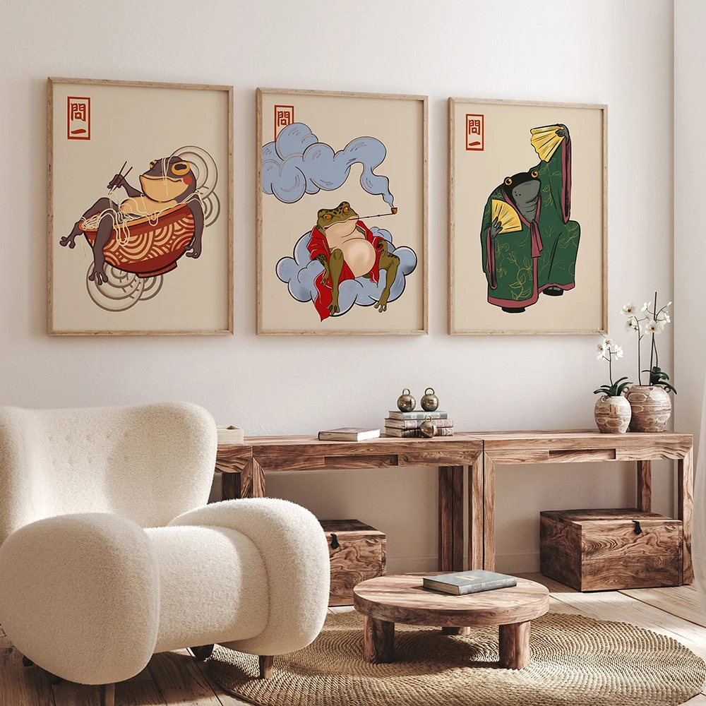 Japanese Animal Vintage Frog Posters Matsumoto Hoji Funny Frogs Canvas Painting Nordic Wall Pictures for Living Room Home Decor
Japanese Animal Vintage Frog Posters Matsumoto Hoji Funny Frogs Canvas Painting Nordic Wall Pictures for Living Room Home Decor