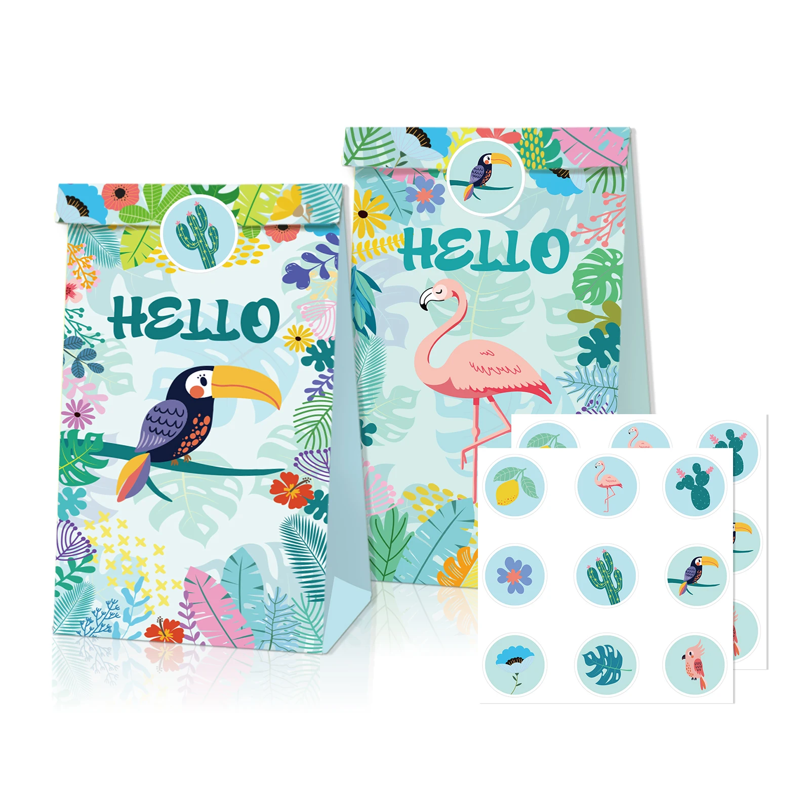LB090 12Pcs Hawaii Tropical Animals Toucan Flamingo Birthday Party Candy Kraft Paper Gift Bags Packing Boxes Baby Shower Party
LB090 12Pcs Hawaii Tropical Animals Toucan Flamingo Birthday Party Candy Kraft Paper Gift Bags Packing Boxes Baby Shower Party