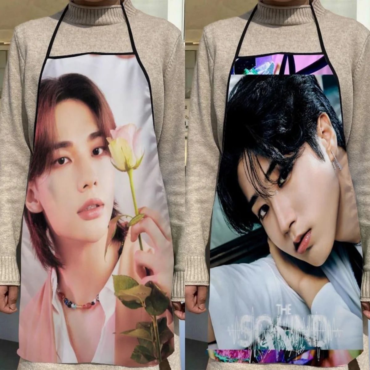 Hwang Hyunjin/Han Jisung Kitchen Apron Dinner Party Cooking Apron Adult Baking Accessories Waterproof Fabric Cleaning Tools
Hwang Hyunjin/Han Jisung Kitchen Apron Dinner Party Cooking Apron Adult Baking Accessories Waterproof Fabric Cleaning Tools