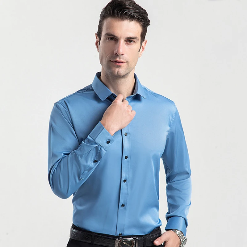 Large 6XL 7XL 8XL Spring and Autumn New Shirt Solid Men's Long Sleeve Elastic Wrinkle Free Ironing Slim Fit Business Leisure
Large 6XL 7XL 8XL Spring and Autumn New Shirt Solid Men's Long Sleeve Elastic Wrinkle Free Ironing Slim Fit Business Leisure