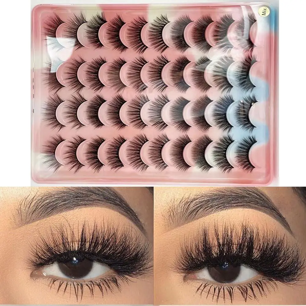 Eye Makeup Tools Handmade Craft Natural Long Thick Long False Eyelashes 3D Faux Mink Eyelashes Extension Wispy Fluffy
Eye Makeup Tools Handmade Craft Natural Long Thick Long False Eyelashes 3D Faux Mink Eyelashes Extension Wispy Fluffy