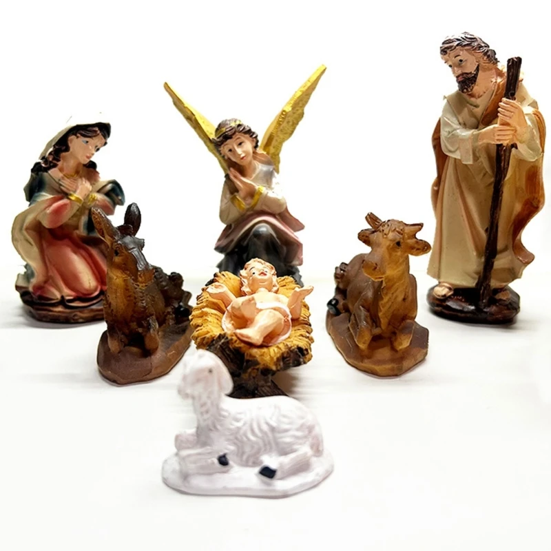 12pcs Jesus Nativity Scene Statue Christmas Manger Decoration Set Resin Wisemen Figurines for Holiday Church Home Decor
12pcs Jesus Nativity Scene Statue Christmas Manger Decoration Set Resin Wisemen Figurines for Holiday Church Home Decor