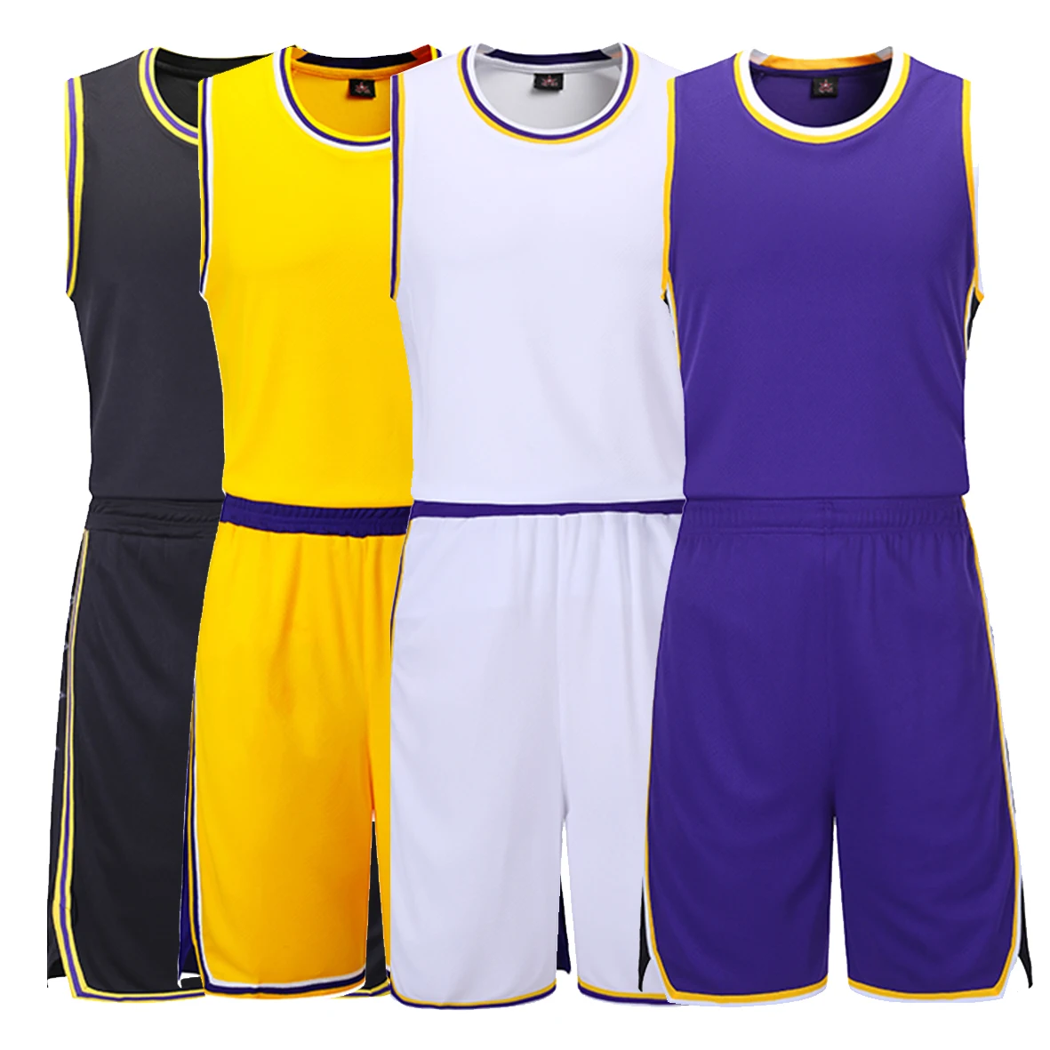 Child Men Blank Basketball 2-piece Set Kids Adult Basketball Jersey Set Uniforms Throw Training Vest Double Shorts Sports Suit
Child Men Blank Basketball 2-piece Set Kids Adult Basketball Jersey Set Uniforms Throw Training Vest Double Shorts Sports Suit