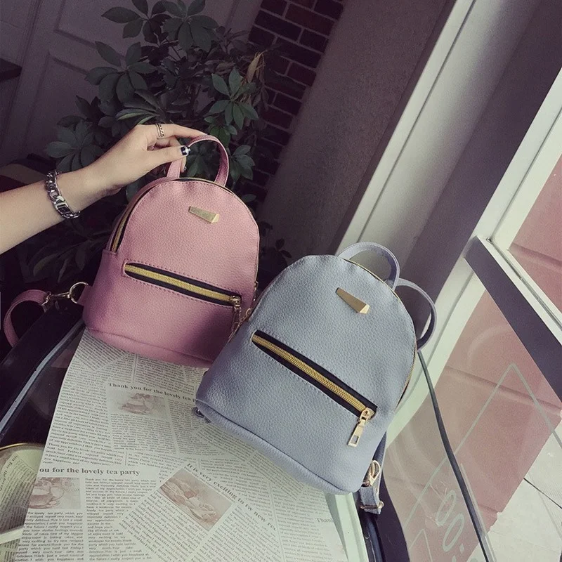 Backpacks Women PU Korean Fashion All-match Mini Casual Design Patchwork Zipper Simple Temperament Versatile Students New
Backpacks Women PU Korean Fashion All-match Mini Casual Design Patchwork Zipper Simple Temperament Versatile Students New
