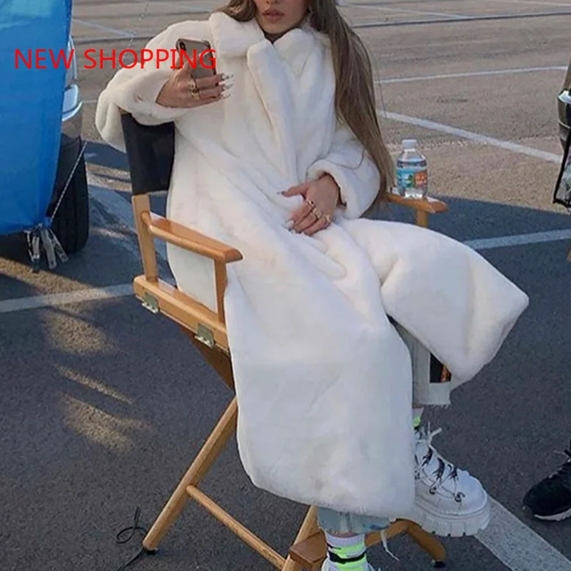 Winter Long White Fluffy Warm Oversized Faux Fur Coat Women with Hood Lapel Sashes Loose Korean Fashion 2021 Streetwear Outfits
Winter Long White Fluffy Warm Oversized Faux Fur Coat Women with Hood Lapel Sashes Loose Korean Fashion 2021 Streetwear Outfits