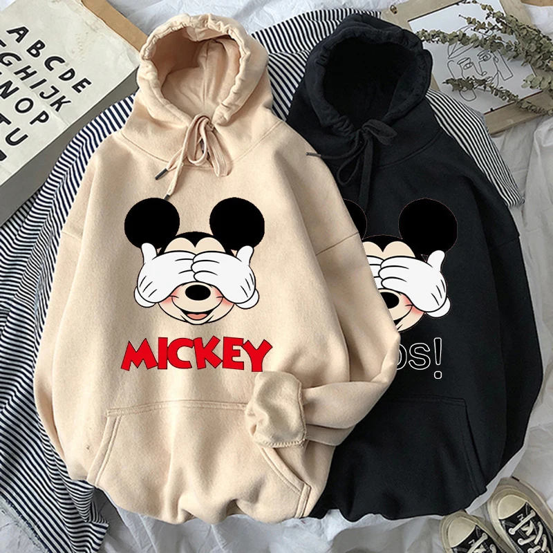 Disney Couples Women Hoodies Mickey Mouse Harajuku Hoodies Cartoon Tops Long Sleeve Pockets Sweatshirts Fashion Hooded Women
Disney Couples Women Hoodies Mickey Mouse Harajuku Hoodies Cartoon Tops Long Sleeve Pockets Sweatshirts Fashion Hooded Women