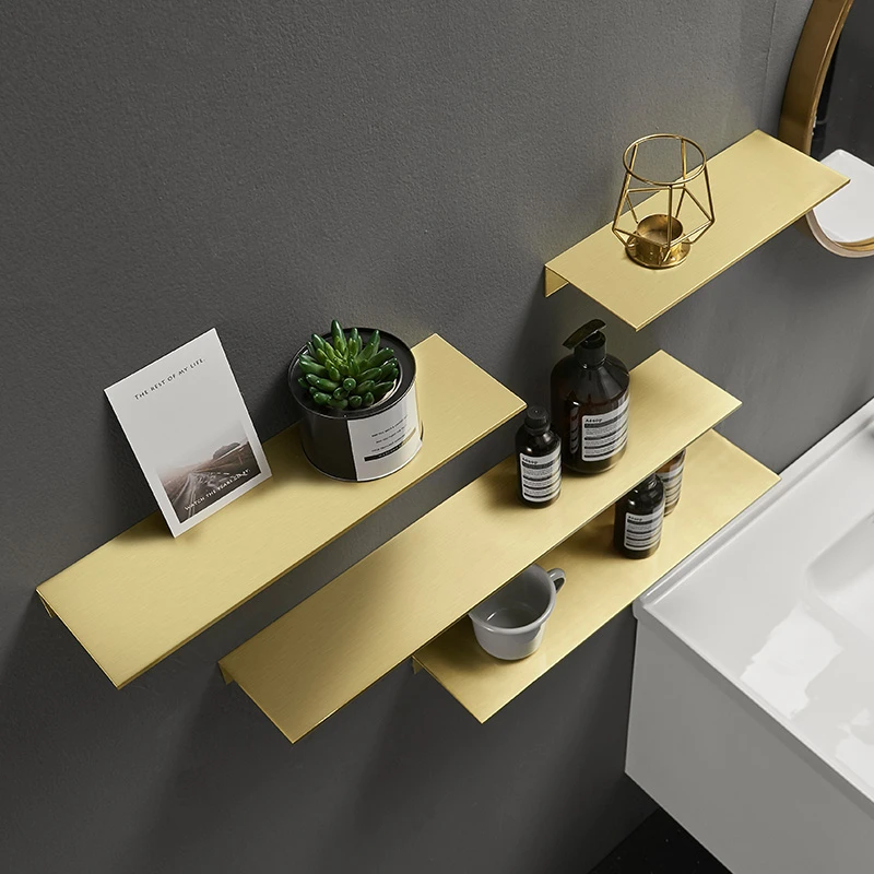 Metal Cosmetic Frame Nordic Bathroom Storage Rack Gold Brushed Corner Shelf 60cm Wallmount for Aluminum Finish
Metal Cosmetic Frame Nordic Bathroom Storage Rack Gold Brushed Corner Shelf 60cm Wallmount for Aluminum Finish