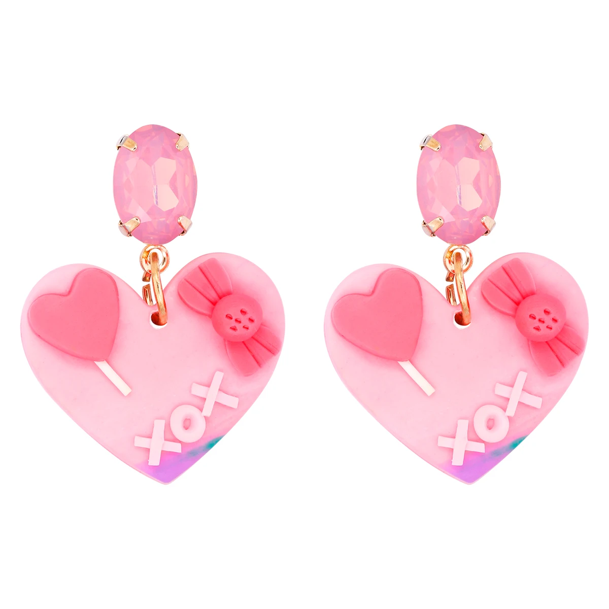 Fashion New Polymer Geometric Earrings Romantic Lovely Pink Heart-shaped Dangle Earrings for Women Jewelry Party Birthday Gifts
Fashion New Polymer Geometric Earrings Romantic Lovely Pink Heart-shaped Dangle Earrings for Women Jewelry Party Birthday Gifts