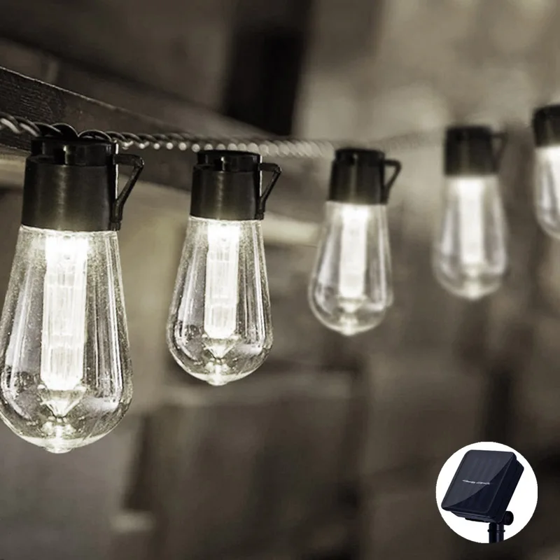 Fairy Solar S14 Bulb Light String Atmosphere Lighting Christmas Globe Garland Garden Outdoor Decor Wedding Decorations for Home
Fairy Solar S14 Bulb Light String Atmosphere Lighting Christmas Globe Garland Garden Outdoor Decor Wedding Decorations for Home