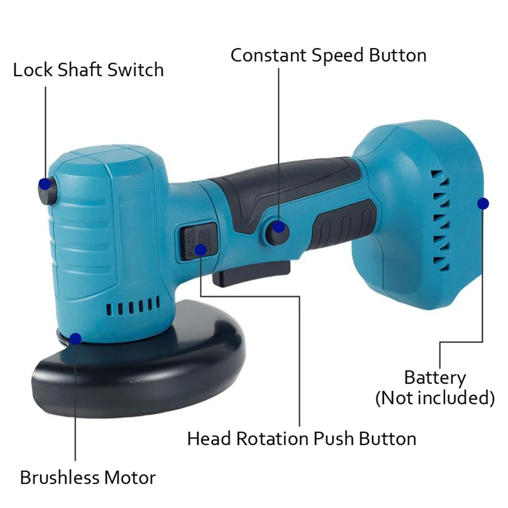 21V Brushless Li-ion Electric Angle Grinder Small Rotation Polishing Machine For Makita 18V Battery For Woodworking PVC Cutting
21V Brushless Li-ion Electric Angle Grinder Small Rotation Polishing Machine For Makita 18V Battery For Woodworking PVC Cutting