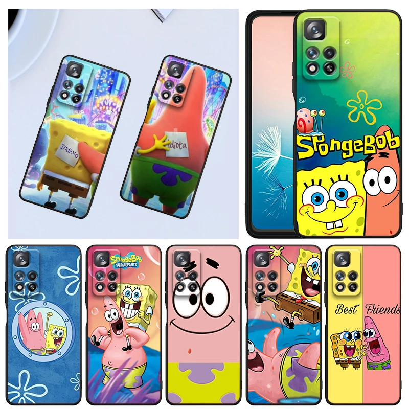 Cartoon Spongebob Patrick Star Phone Case For Xiaomi Redmi Note 12 11E 11S 11 11T 10 10S 9 9T 9S 8T 8 Pro Plus 5G Black Funda
Cartoon Spongebob Patrick Star Phone Case For Xiaomi Redmi Note 12 11E 11S 11 11T 10 10S 9 9T 9S 8T 8 Pro Plus 5G Black Funda