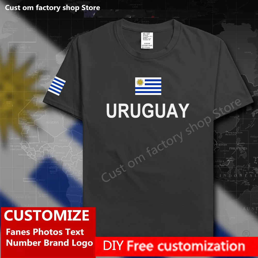 URUGUAY Cotton T shirt Custom Jersey Fans DIY Name Number Brand LOGO High Street Fashion Hip Hop Loose Casual T-shirt
URUGUAY Cotton T shirt Custom Jersey Fans DIY Name Number Brand LOGO High Street Fashion Hip Hop Loose Casual T-shirt