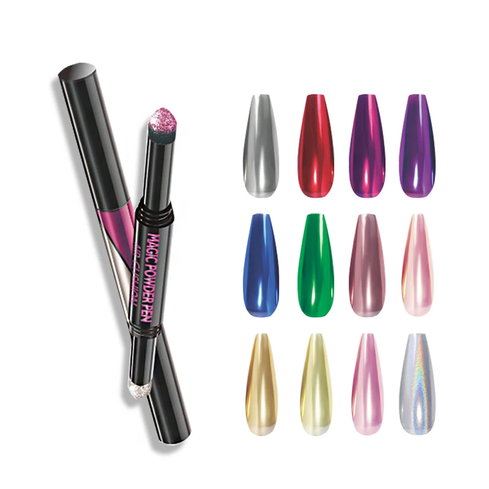 12 Colors Double Head Manicure Glitter Pen Nail Art Cushion Pen Mirror Powder Laser Pen Aurora Powder Nail Flash Glitter Pen
12 Colors Double Head Manicure Glitter Pen Nail Art Cushion Pen Mirror Powder Laser Pen Aurora Powder Nail Flash Glitter Pen